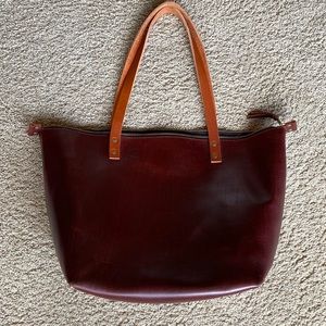 Portland Leather tote bag